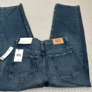 BDG Women's Dark Blue Straight Leg Jeans
